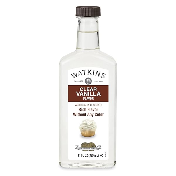 WATKINS CLEAR VANILLA FLAVOR, 11 FL. OZ. BOTTLE, 1 COUNT (PACKAGING MAY VARY)