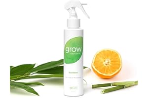 Grow Fragrance Scented Fabric and Room Air Freshener Spray - Certified Non-Toxic, 100% Plant-Based Essential Oils - 5 oz (Bamboo)