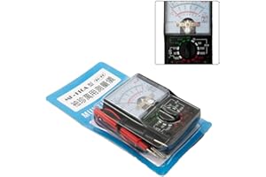 Analog Multimeter AC DC 1000V Voltmeter Ammeter Ohmmeter Tester for Electrical Maintenance, Meter with Pens, 1000V/250mA