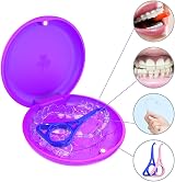 ARGOMAX 2 Pack Retainer Mouth Guard Travel Case Purple Case view 6