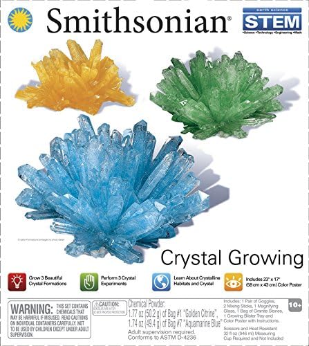 Amazon Com Smithsonian Crystal Growing Gem Like Toys Games