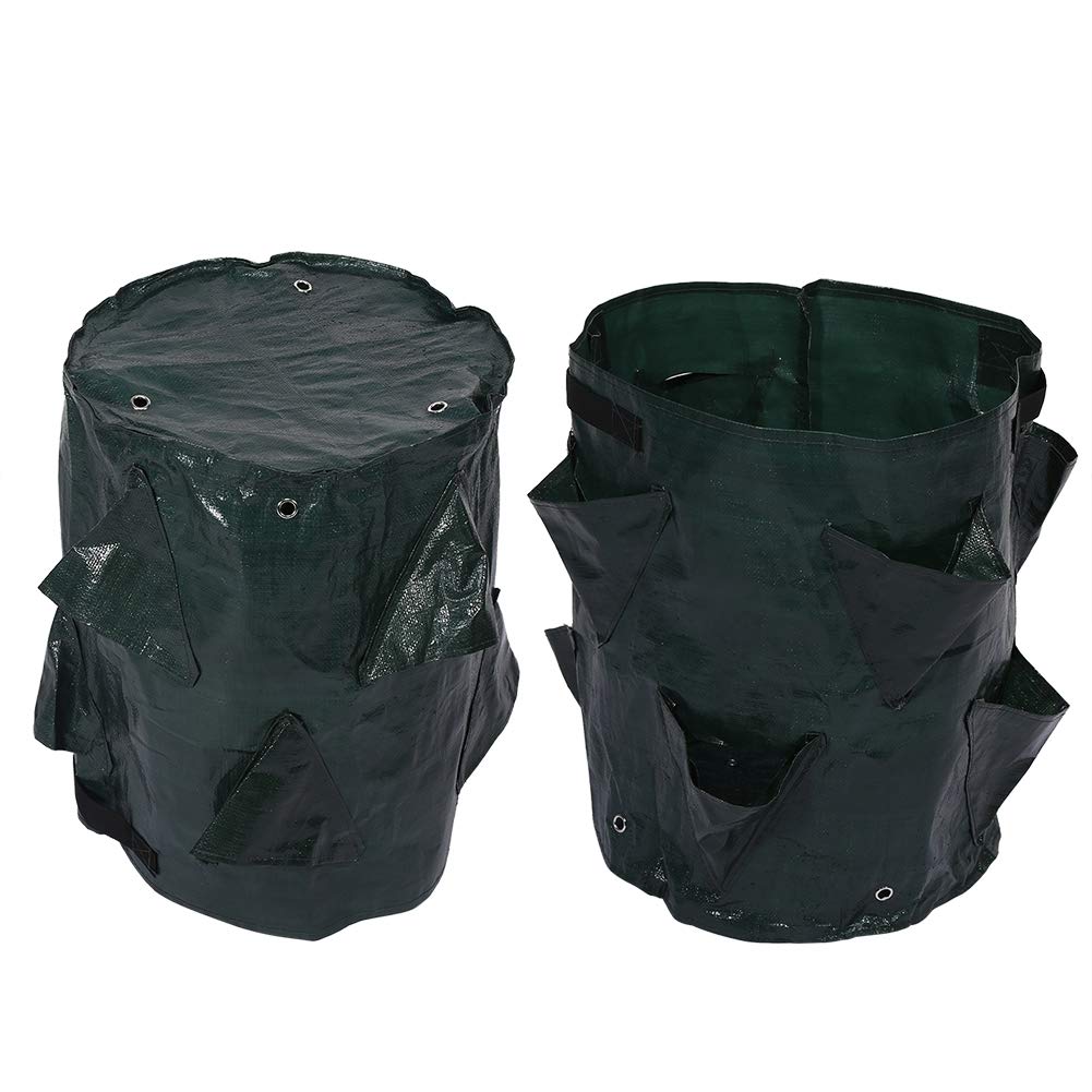 Confezione Da 20 Sacchetti Per Coltivazione Di Verdure, Da Giardino, In Tessuto Non Tessuto Traspirante, Con Manici Per Interni Ed Esterni, Per - Foto 5