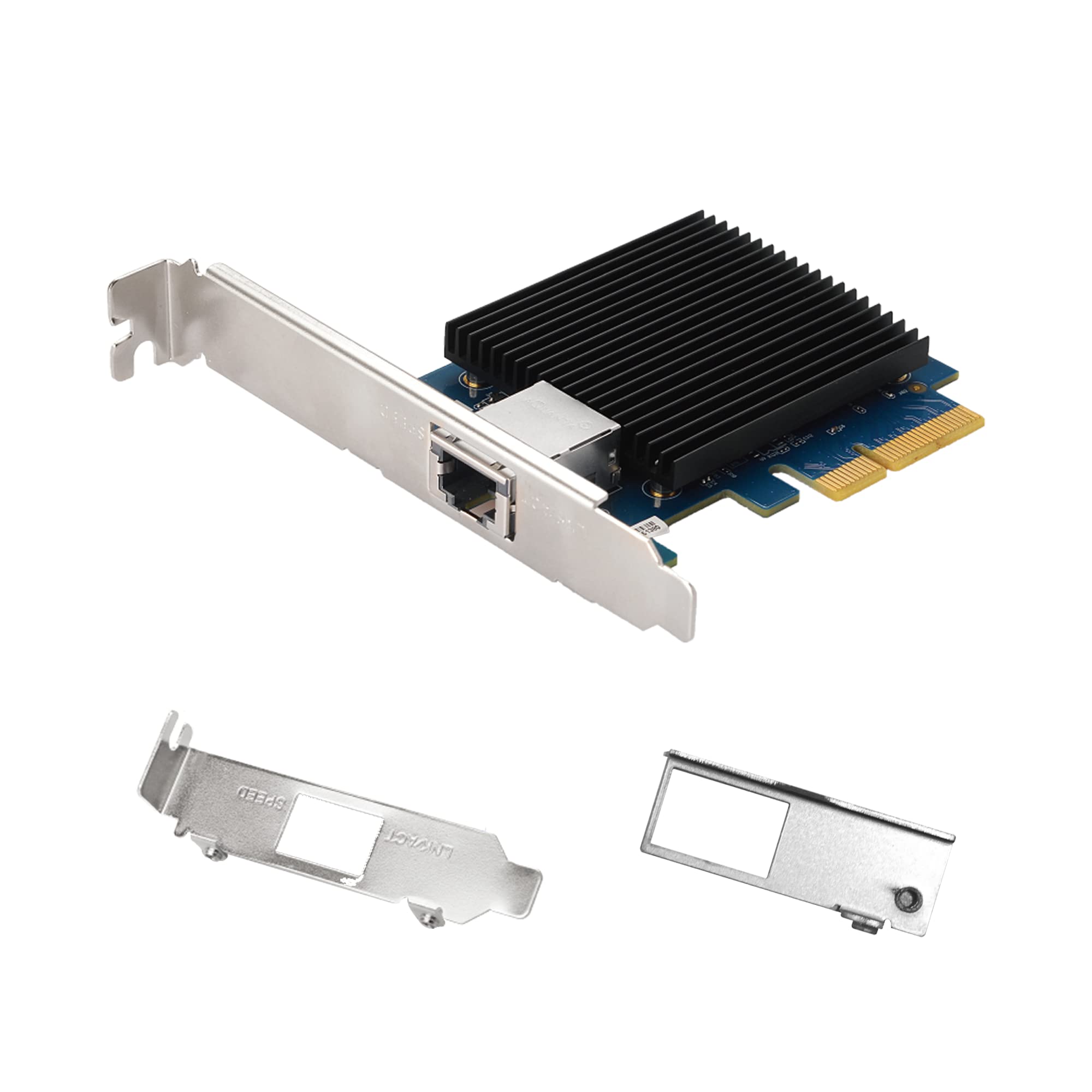 Asustor AS-T10G2, 10GBase-T (RJ45) PCI-E Network Adapter with 3 Metal Brackets (Bracket for AS67, Low Profile and Standard Bracket)