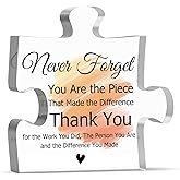 Thank You Appreciation Gifts for Coworkers Employee Women Men Motivational Office Desk Decor Acrylic Sign Office Coworker Leaving Going Away Gift for Women Nurse Social Worker Appreciation Gift Decor