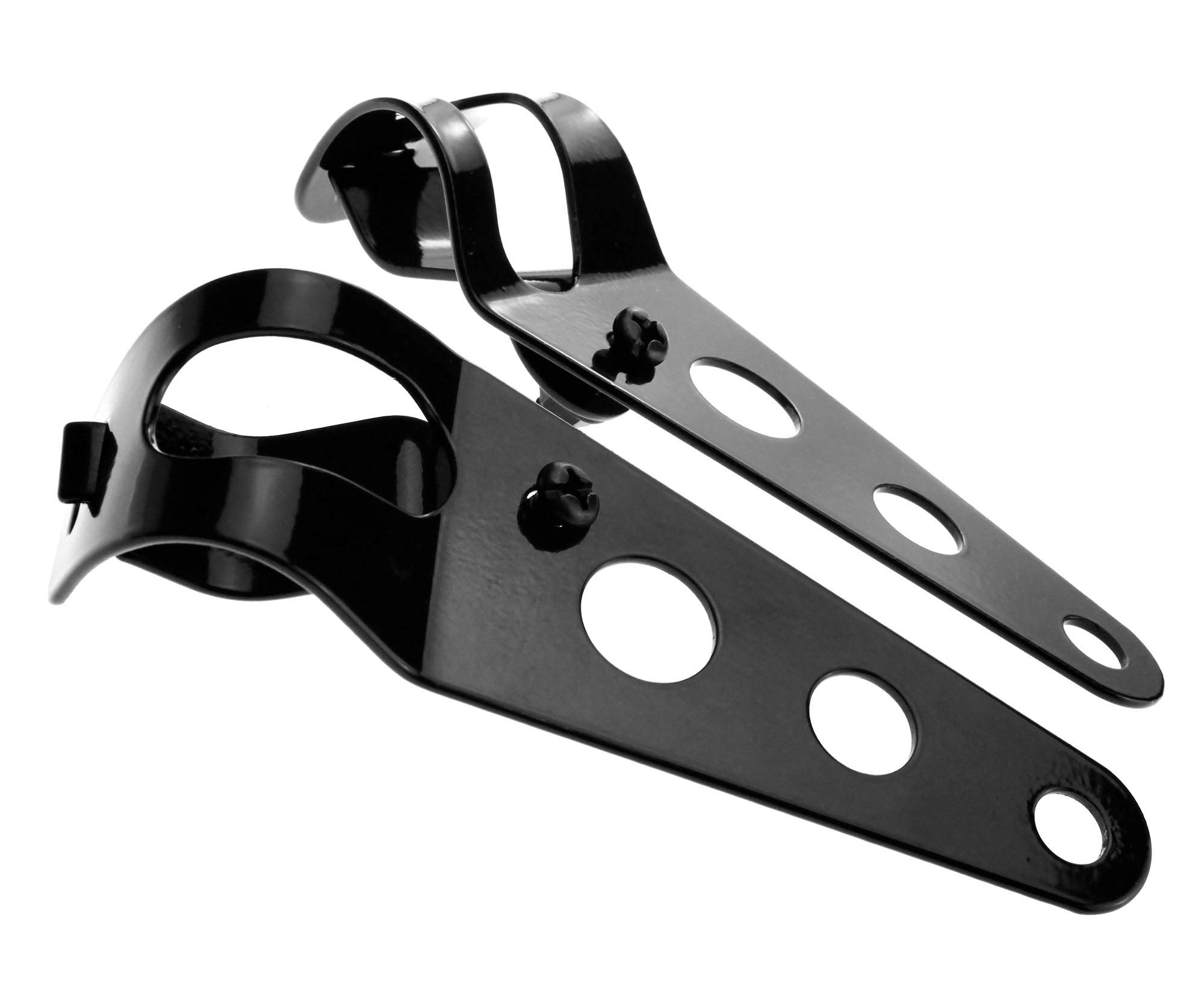 Universal Motorcycle Headlight Brackets Standard Motorcycle Headlight Head Lamp Bracket Fit 28mm - 32mm Forks Black