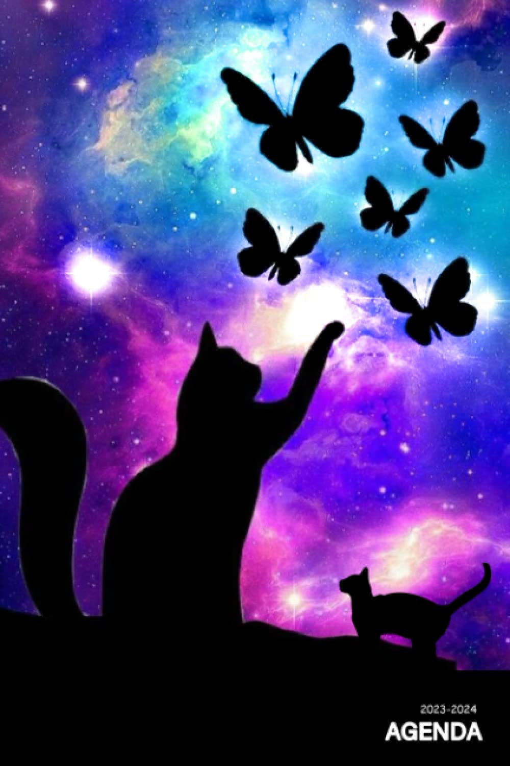 Agenda Scolastica 2023 2024 Settimanale: Pianificatore regalo per studente scuola elementari medie superiori | una settimana su 2 Pagine | da agosto ... ragazza adolescente | 12 mesi | a5 | gatta