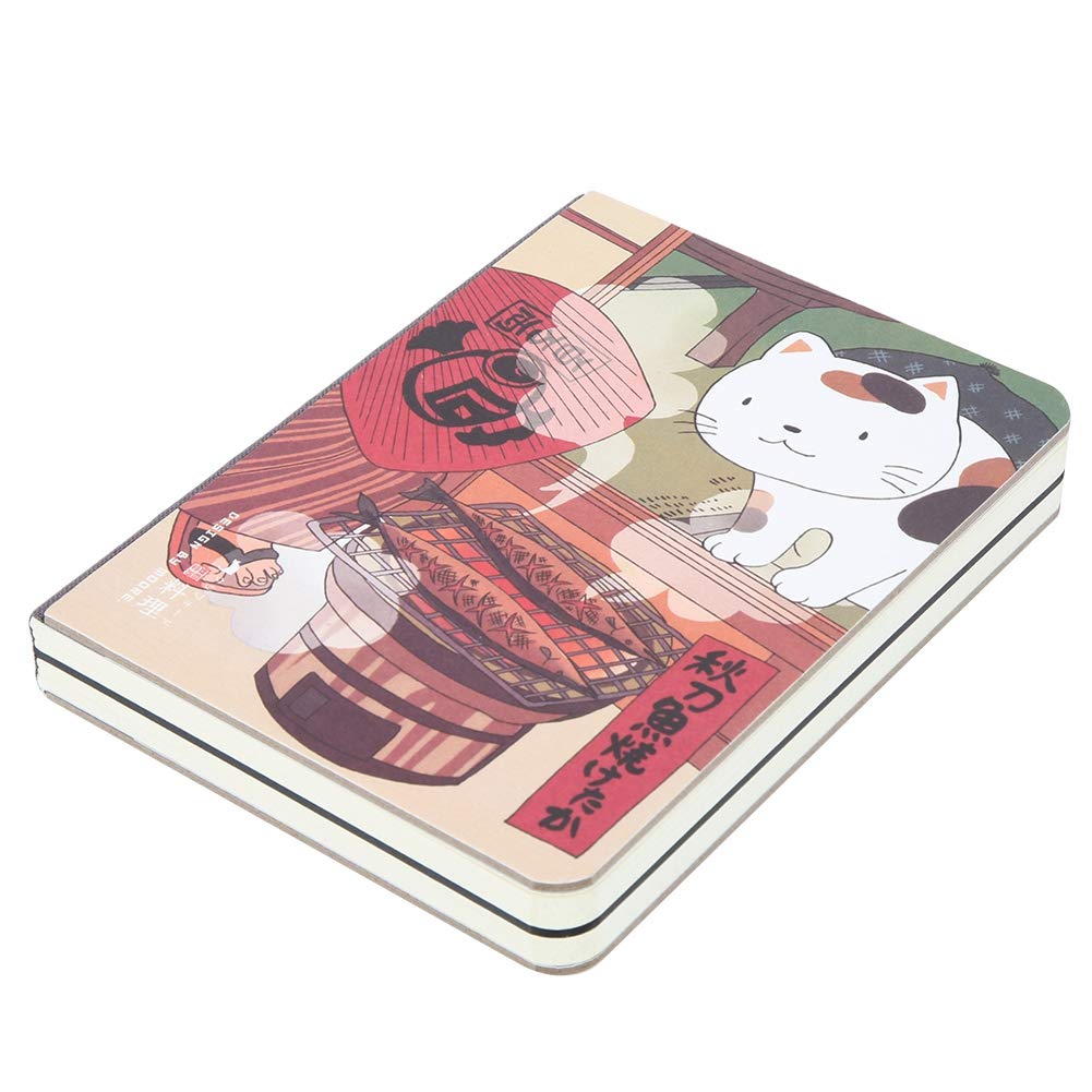 Hztyyier New Year Gift 224 Sheets Blank Writing Journal for Women, 5.7x4.1 in Pocket Composition Notebook College School Notebooks Subject Daily Journal Notebook(Cooking)