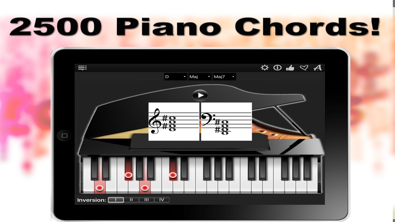 Piano Chords Compass Learn The Chord Notes Play Them Amazon Com Appstore For Android