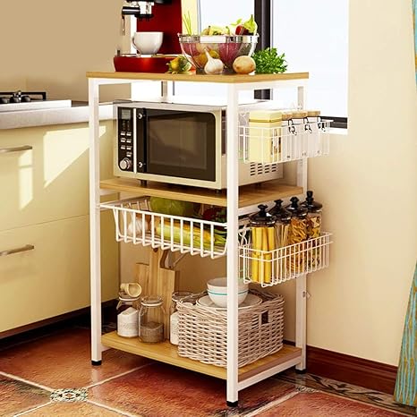 Yikuo Rejilla De Cocina, Pino, Marco Blanco, Utensilios De ...