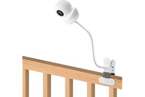 AOZTSUN Baby Monitor Mount Compatible with Babysense HD S2/ V43 Monitor and Other Baby Monitor with 1/4 Threaded Hole 15.7 inches Flexible Clip Clamp Mount Long Gooseneck Arm