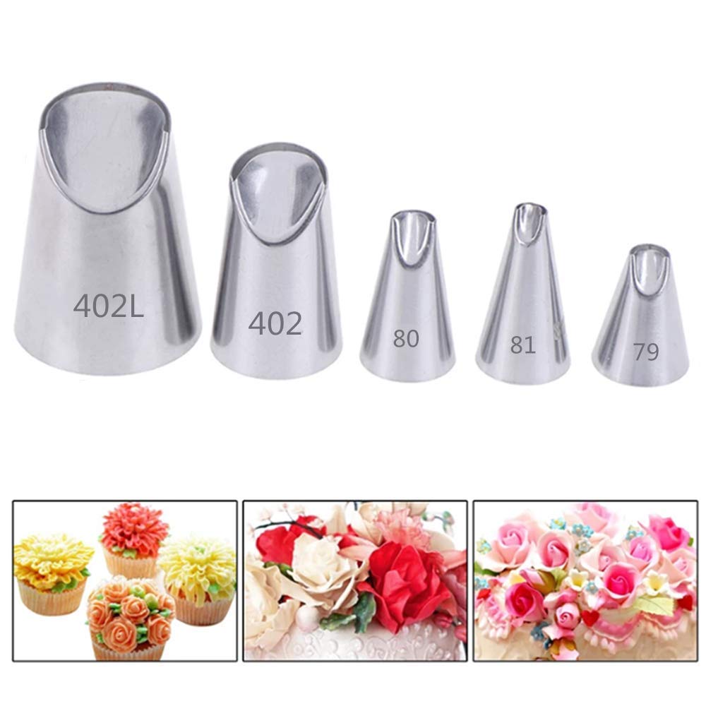 Piping Nozzles Tips Set 304 Stainless Steel Piping Tips Cake Pastry Tool Set (2)