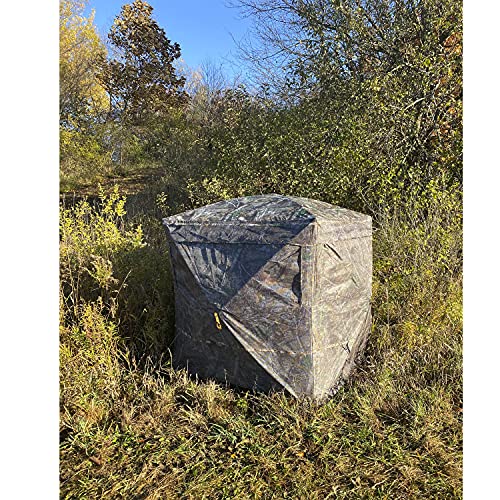 Rhino Blinds R180 3 Person See Through Hunting Ground Blind, Realtree