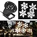 KOOT Christmas Lights, White Moving Snowflake Light Outdoor Waterproof LED Light Projector Holiday Decoration for Landscape Garden Holiday Party Decoration