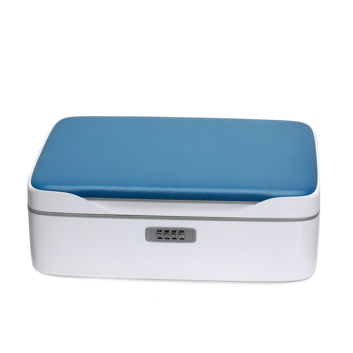 Jewellery Box Organizer Locable Storage Case Drawer 2 Layers Holder Cabinet Combination Necklace Earrings Expensive Display Cases,Blue (Blue)