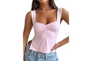 Trendy Queen Womens Going Out Crop Tops Backless Tank Tops Summer Y2k Teen Girls Basics Cute Clothes