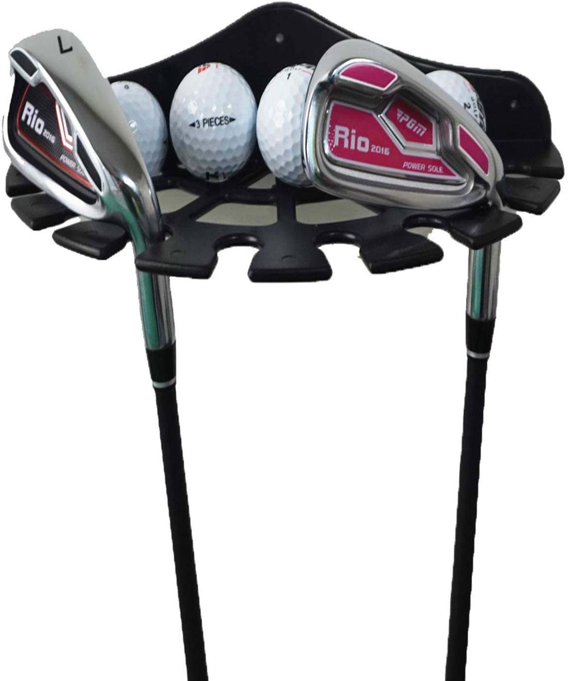 Buy AUXPhome Golf Bag Garage Organizer Rack and Golf Ball Display Case