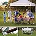 Eurmax 10x15 Ft Premium Ez Pop up Canopy Instant Canopies Shelter Outdoor Party Gazebo Commercial Grade Bonus Roller Bag (White)