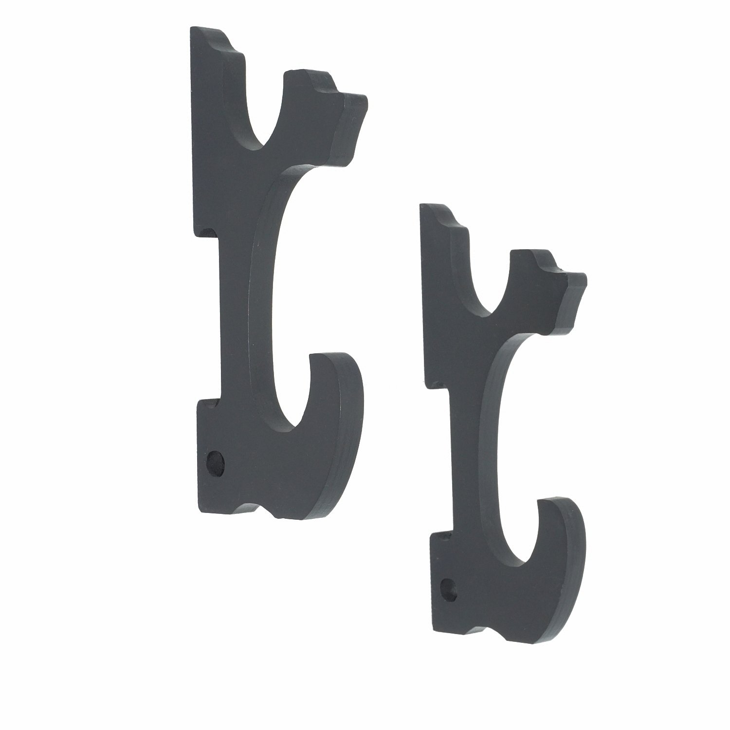 2/set Sword Hook Wall Mount Samurai Sword Hanger Display Holder Adjustable for Katana Wakizashi Tanto Genji Sword Weapon Rack (2-Tier)