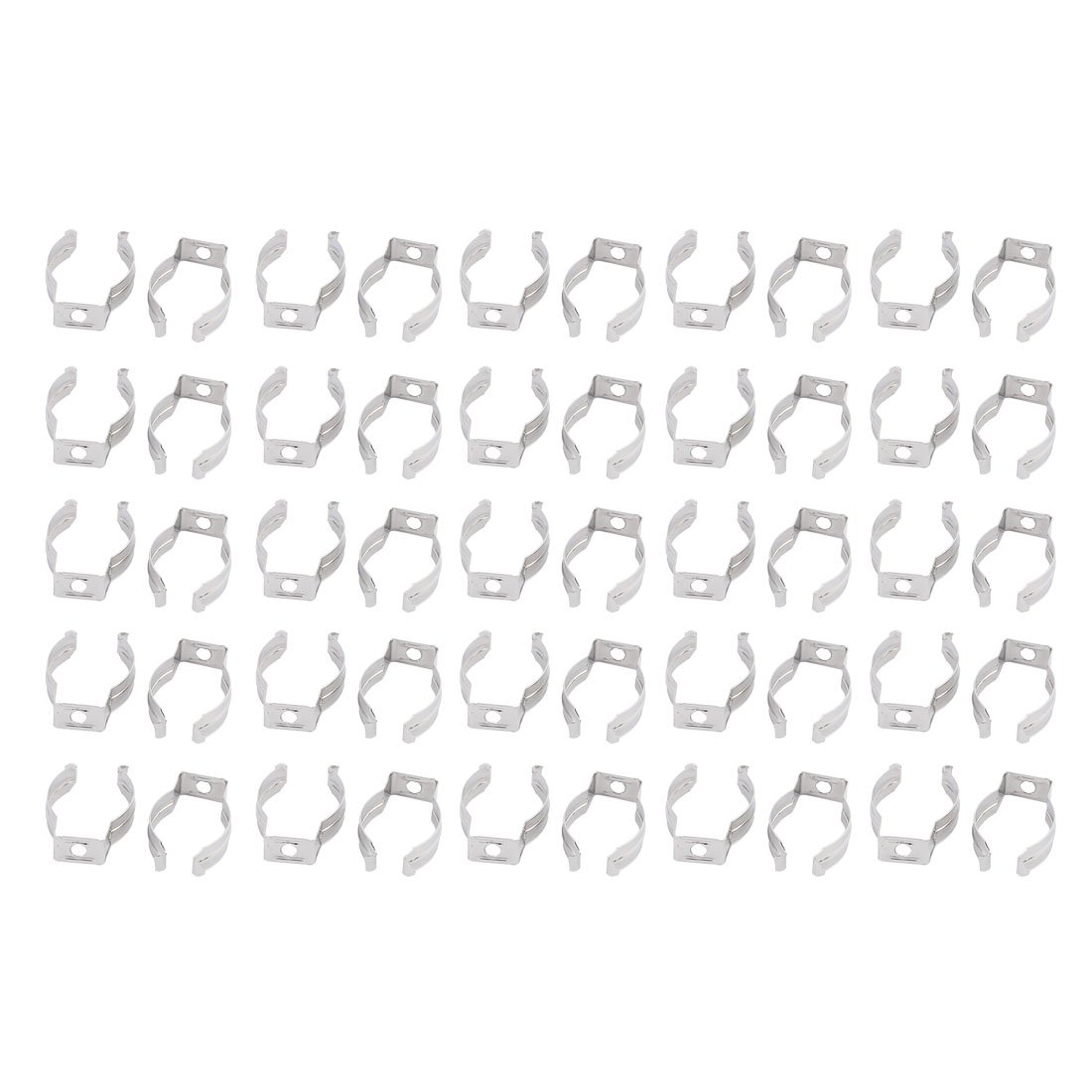 sourcingmap 50 Pcs T8 016 Fluorescent Tube Lamp Bracket Hanger Clips Socket Lampholder