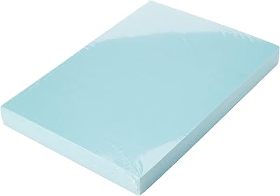 House of Card & Paper A4 Pastel Blue 220gsm Coloured Card Pack 100