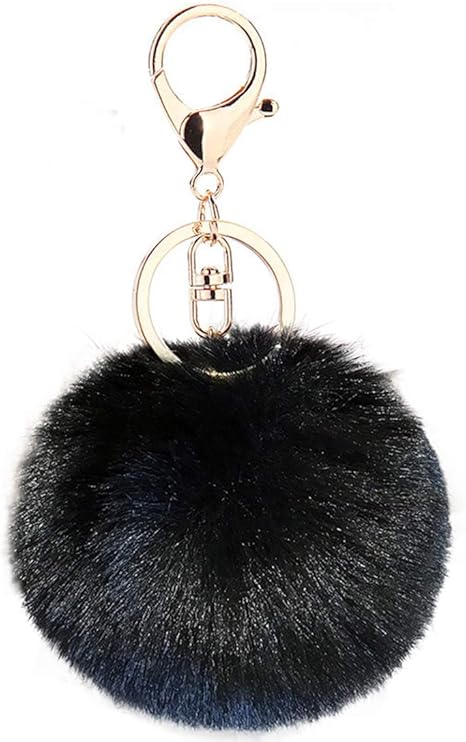 Pom Pom Keyring Fluffy Keyring Balls 