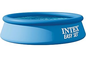 INTEX 28106EH Easy Set Inflatable Swimming Pool: 8ft x 24in – Puncture-Resistant Material – Quick Inflation – 513 Gallon Capa