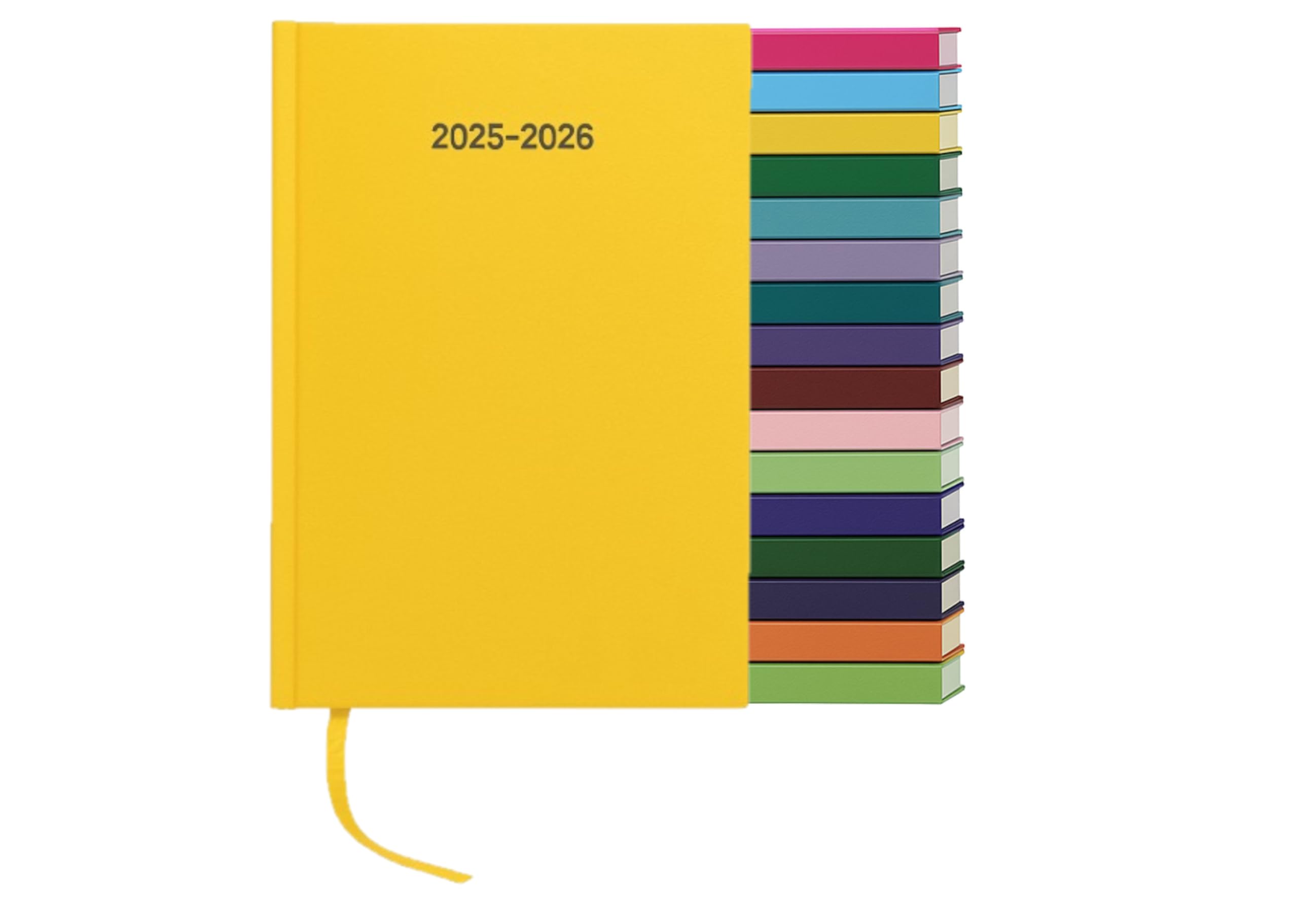 Top Sale 2025-26 A4 Page Per Day Academic/Mid-year Diary - Yellow