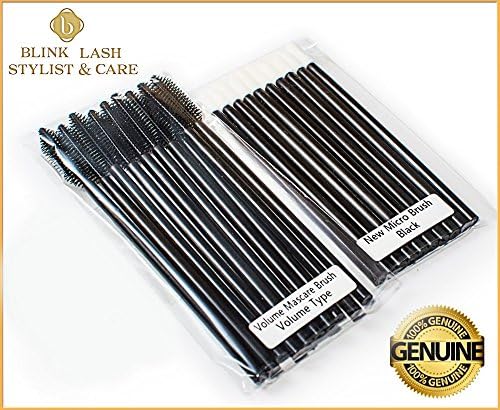 Blink Lash Stylist & 10 pcs. Care Silicone mascara brushes + 10 pcs. NEW MICRO BRUSH - CLEAR. Eyelash cleansing brushes