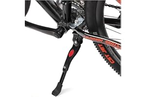 WIROJ BlueSunshine 24 to 26 Inch Bicycle Kickstand with Bike Chainstay Protector - Aluminum Alloy Stand for Mountain, MTB and Road Bikes - Easy Installation, Adjustable Length 300mm-340mm