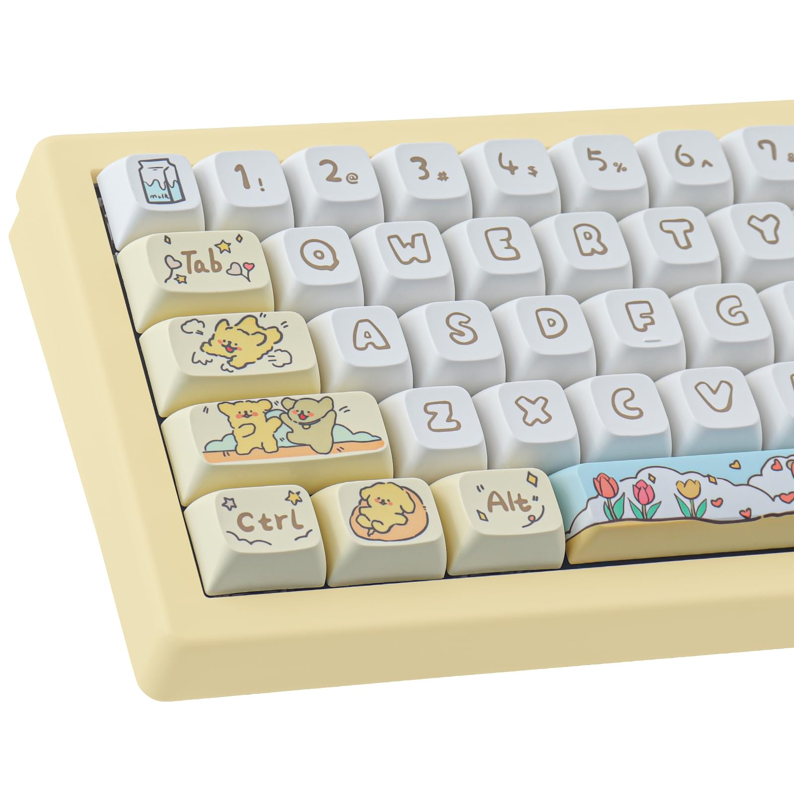 PBT Custom Keycaps 139 Keys XDA Profile Keycaps Set Compatible with Cherry Gateron MX Keys for 61/64/68/75/84/87/96/98/104/108 60% Keyboard