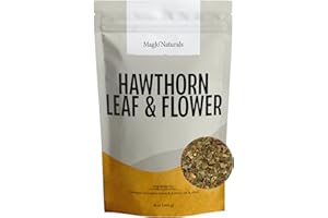 MagJo Naturals, Hawthorn Leaf and Flower (1 Pound), Wild-Crafted, Cut and Sifted, Dried Loose Leaf, Makes crisp cup of Hawthorn Tea, Hawthorne Leaves and Herb