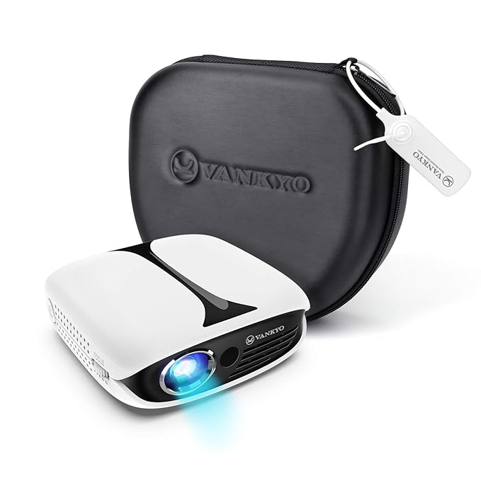 VANKYO Burger 101 Mini WiFi Projector, 2600 LUX 3D Pico Projector with