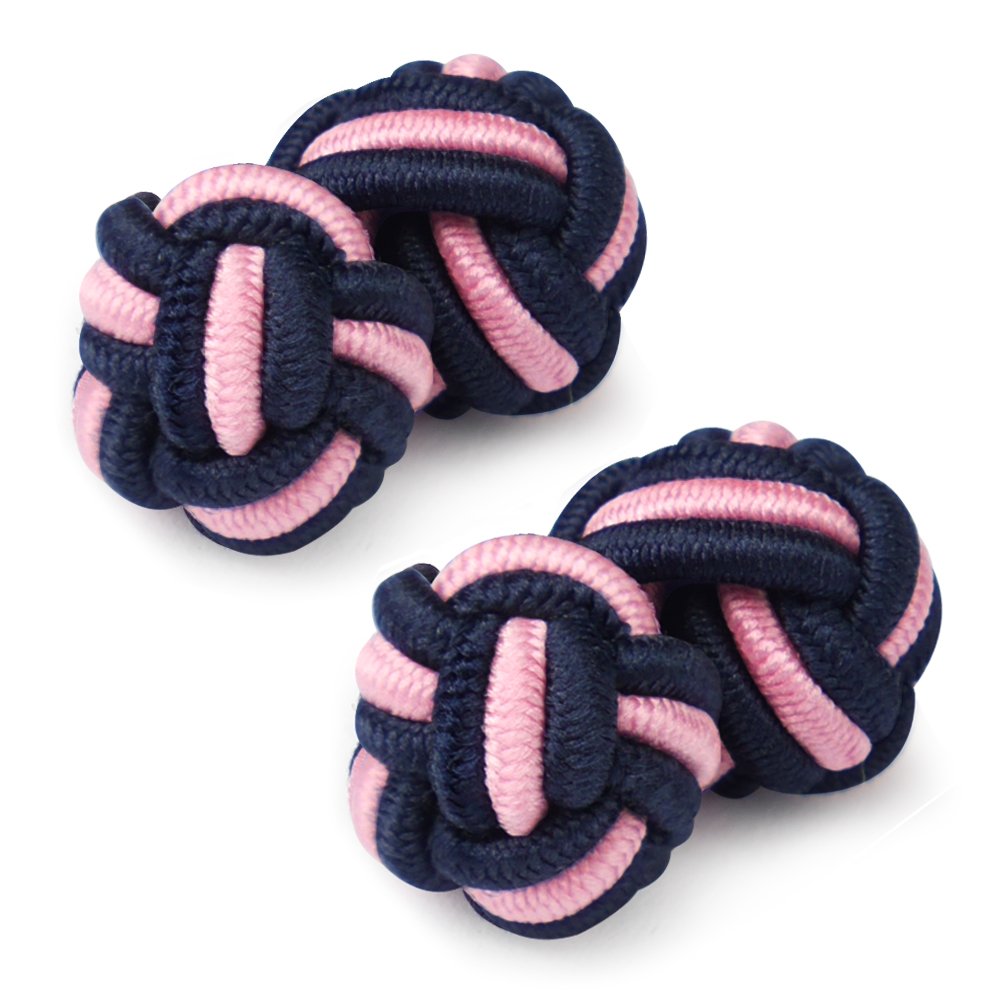 HONEY BEAR Mens/Women Silk Knot Cufflinks,Round for Shirt/Dress Business Wedding Gift