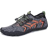 UBFEN Water Shoes Aqua Swim Shoes Mens Womens Beach Sports Quick Dry Barefoot for Boating Fishing Diving Surfing