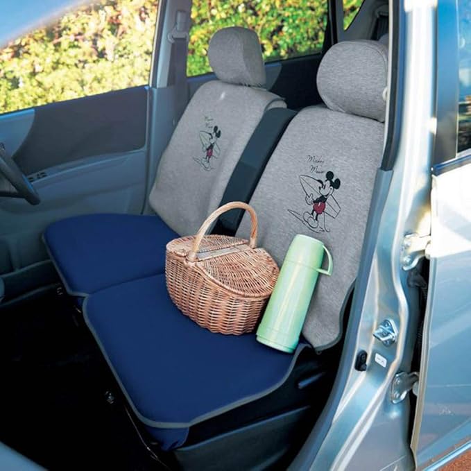 Amazon Co Jp ベルメゾン ディズニー カーシートカバー 軽自動車 スウェット 風 撥水 カーシート カバー ミッキーマウス リア用2枚 車 バイク