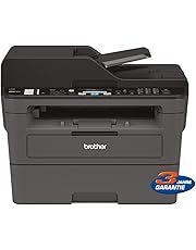 Brother MFC-L2710DW Kompaktes 4-in-1 S/W-Multifunktionsgerät (30 Seiten/Min., Drucken, Scannen, Kopieren, Faxen, A4, echte 1.200x1.200 dpi, Duplexdruck, 250 Blatt Papierkassette, USB 2.0, LAN, WLAN)