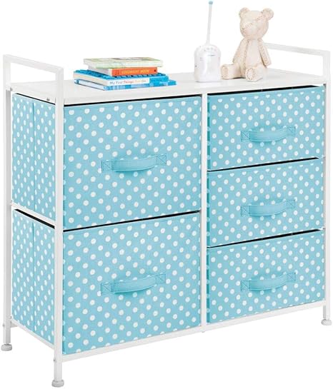 blue nursery dresser