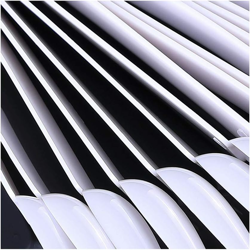 White 50PCS Display Nail Art Key Ring Wheel Fan Polish Practice Color Pop Tip Starter Stocks Colour Chart Guide Template Display Shape for Nail Salon and Beginners - Image 5