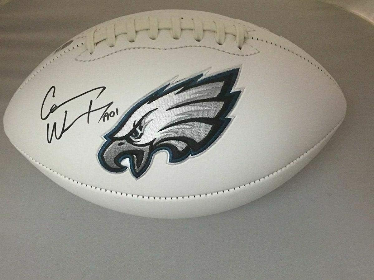 carson wentz signed football