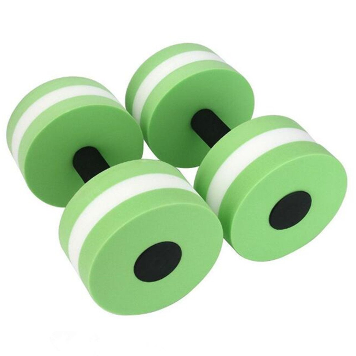 VERISA Water Aerobic Exercise Foam Dumbbells Pool Resistance 1 Pair, Water Fitness Exercises Equipment for Weight Loss- 1 Pair - 3 Colors Available (GREEN)