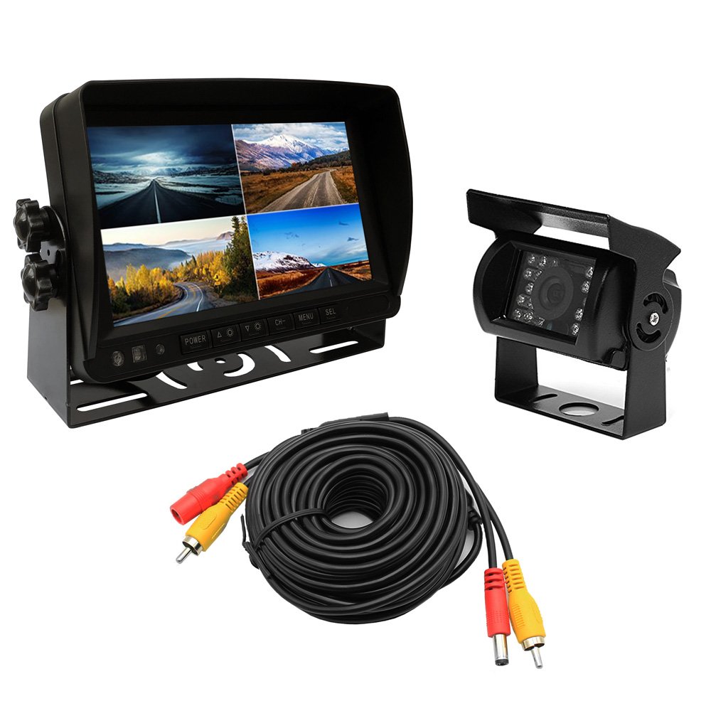 Sdカード録画対応7インチオンダッシュモニター バックカメラ1台セット 24v車対応 登場大人気アイテム 映像を動画保存可 映像入力4系統 暗視仕様防水カメラ Fmtmn74dvrbk500set1 B077nxkrm7 m配線付