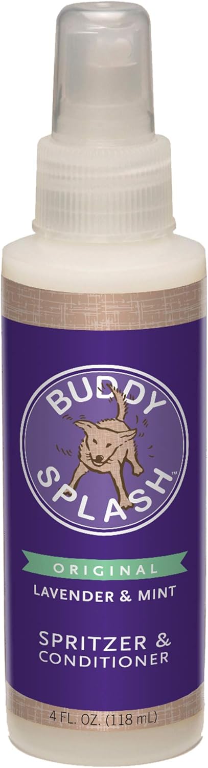 Buddy Splash Dog Deodorizer & Dog Conditioner, Easy Spray-On Formula for Grooming