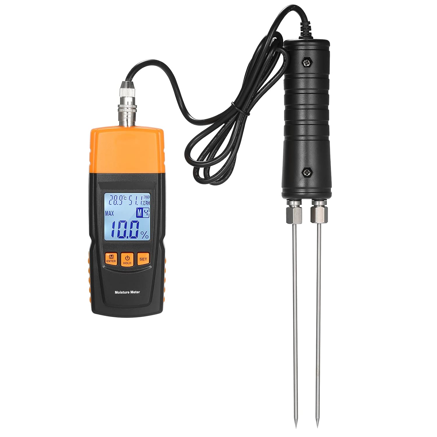 Buy 3in1 Digital Wood Moisture Meter Firewood Water Content Analyzer