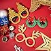 12 Pairs Christmas Glasses Novelty Eyeglasses Christmas Tree Santa Eyeglasses Christmas Decoration Eyeglasses for Holiday Favors, Assorted Styles 12 Pieces