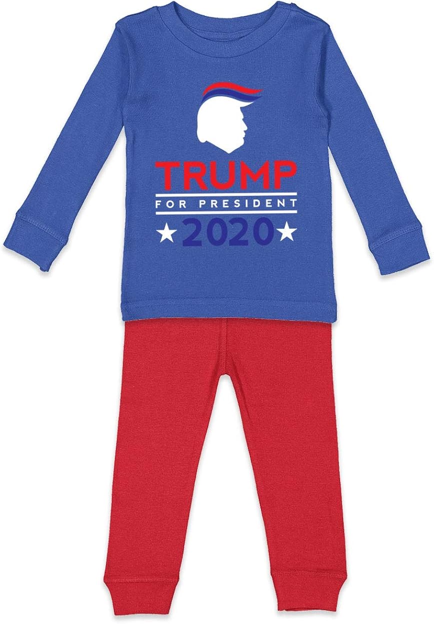 HAASE UNLIMITED Trump for President 2020 The Donald Hair Kids Pajama Set