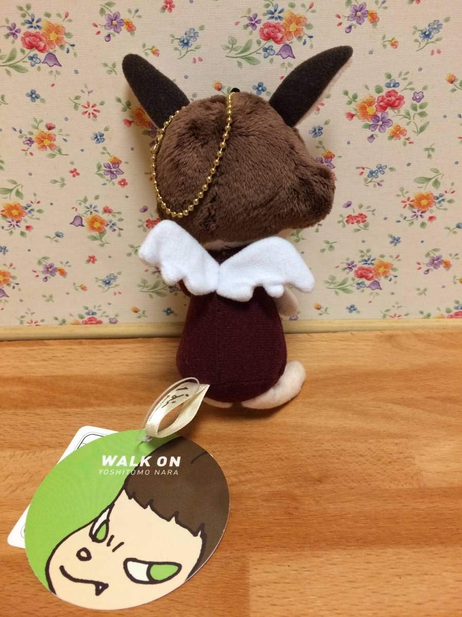 Amazon Nara Yoshitomo 奈良美智 Black Guard Angel ブラックガードエンジェルマスコット ぬいぐるみ 女の子キー ホルダー 現代アート ぬいぐるみ ホビー