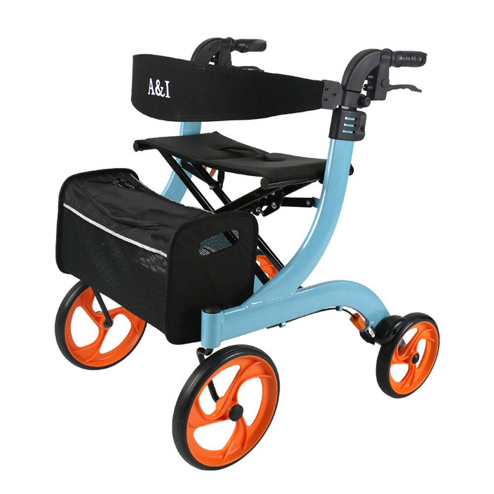 H.Slay Andador de Cuatro Ruedas Carrito de Compras Ligero y ...