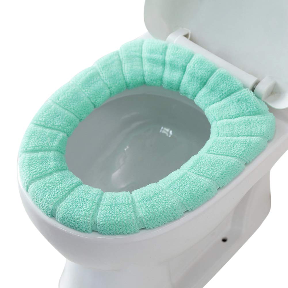 Best bathroom toilet seat warmer cover washable (black)