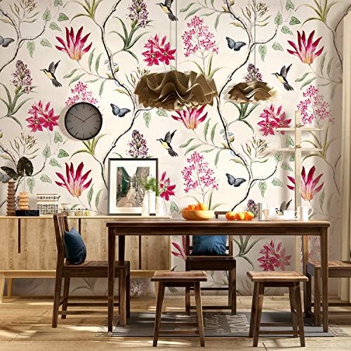 Floral Vintage Wallpaper For Livingroom Bedroom Kitchen Bathroom Xc99302 Amazon Com