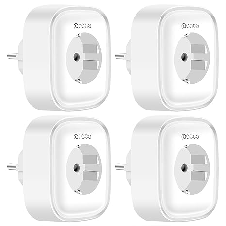 Smart Steckdose 4er Pack, ANCCY Intelligente Steckdose Kompatibel mit Alexa und Google Home, Timer Zeitplan/Überwachung des S